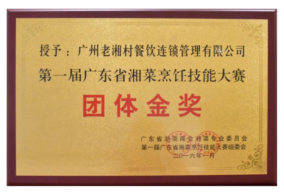 团体金奖