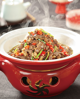 菜籽油炒衡东黄牛肉